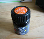 Transparent glass paint, available from all good craft shops :)